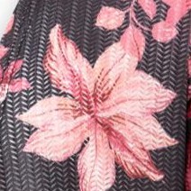 black floral leaf