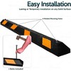 Zone Tech Heavy Duty Rubber Parking Curb, 72" Car Garage Wheel Stopper Guide with Yellow Reflective Tape for Driveways, Parking Lot Spots, and Garages - 4 of 4