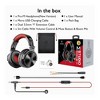 OneOdio Pro M Black+Red Over Ear Bluetooth Wired & Wireless Gaming Headset, Red - 3 of 4