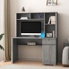 CENGHU Computer Desk with Hutch & Bookshelf, Executive Design for Teens and Home Office, Includes Drawers, AC Outlets, and USB Charging Ports - 2 of 4