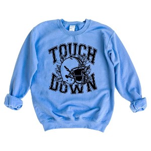 Simply Sage Market Women's Graphic Sweatshirt Touchdown Helmet - 1 of 2