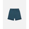 Deux par Deux Boy French Terry Short Teal - 3 of 4