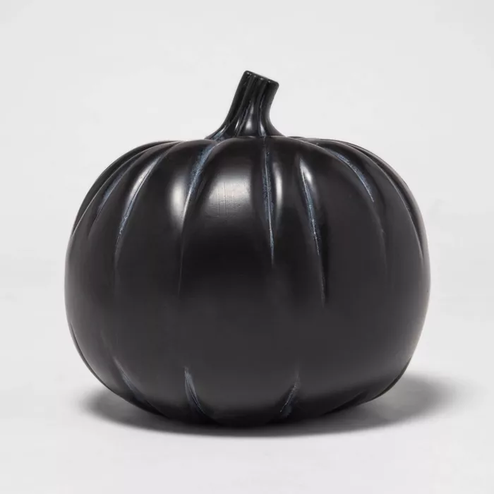Black Pumpkin Halloween Decor