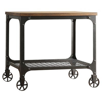 Merida Mixed Media End Table Black - Inspire Q