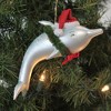 De Carlini Italian Ornaments 4.0 Inch Dolphin With Santa Hat Christmas Tree Ornament , Christmas Italian  Ornament (1PC) - 4 of 4