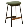 DOMETOUR Bar Stools Counter Height and Bar Height Bar Stools Backless for Kitchen, Dining Room Bar Chairs Set of 2 - 2 of 4