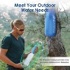Waterdrop Gravity Water Bag for Camping, Travel, Backpacking, Hiking and Emergency, Compatible with Water Filter Straw, Flex Foldable, 1.5 Gal Bag - 2 of 4