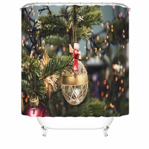 Christmas Decorations Shower Curtains for Bathroom Waterproof Fabric Bath Curtain Durable Soft Stylish Bathroom Decor 72x72 Inch - 1 of 1