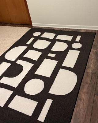 3'x5' Large Modern Shape Rug Cream - Room Essentials™ : Target
