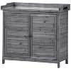 Solid Wood Patio Tool Sheds Outdoor Storage Shed with Lockable Doors - The Pop Home - 2 of 4