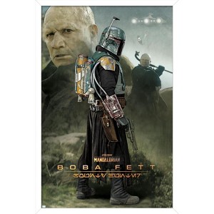 Trends International Star Wars: The Mandalorian Season 2 - Boba Fett Framed Wall Poster Prints - 1 of 4