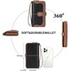 FATMOON Women’s Bifold Wallet - RFID Blocking with 16 Card Slots & Zipper Pocket for Cash, Coins, Credit Cards for Daily Use,Travel - 4 of 4