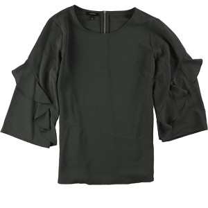 Alfani Womens Zip-Back Ruffled Blouse - 1 of 1