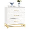 Zstar 3 Drawer Nightstand Dresser for Bedroom, Closet - 3 of 4