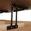 PAGED Lift Top Coffee Table with Fluted Panel Hidden Storage, Wooden Center Table with Curved Safety Corners for Living Room, Office - 4 of 4