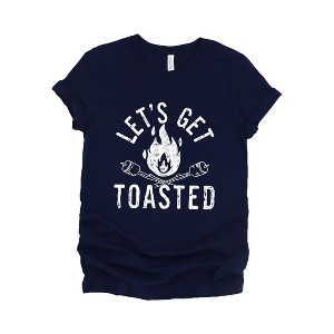 Simply Sage Market Women's Let's Get Toasted Short Sleeve Graphic Tee - 1 of 4