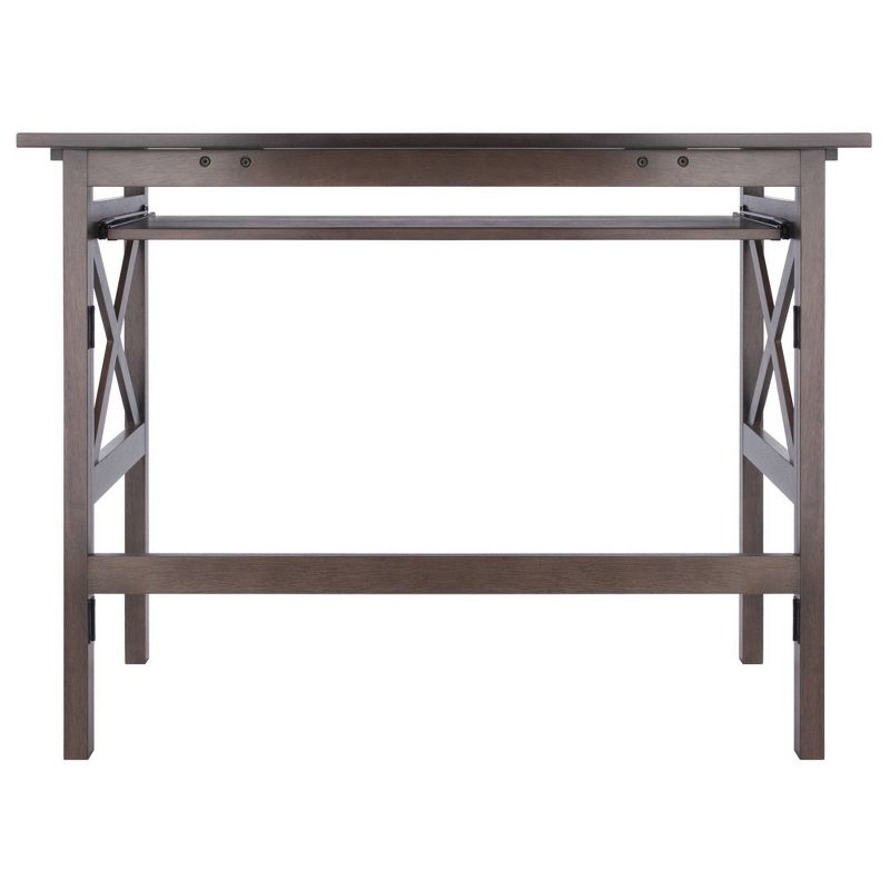Xander Foldable Desk Oyster Gray - Winsome, 6 of 19