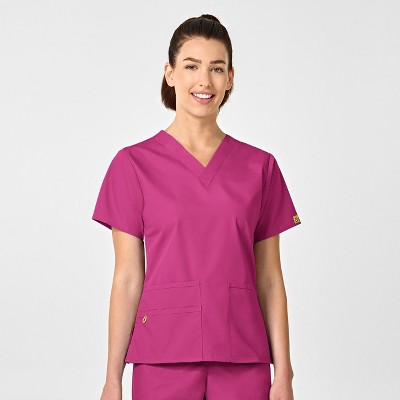 Wink Origins Bravo-Women's V-Neck Scrub Top, 2X Womens Plus