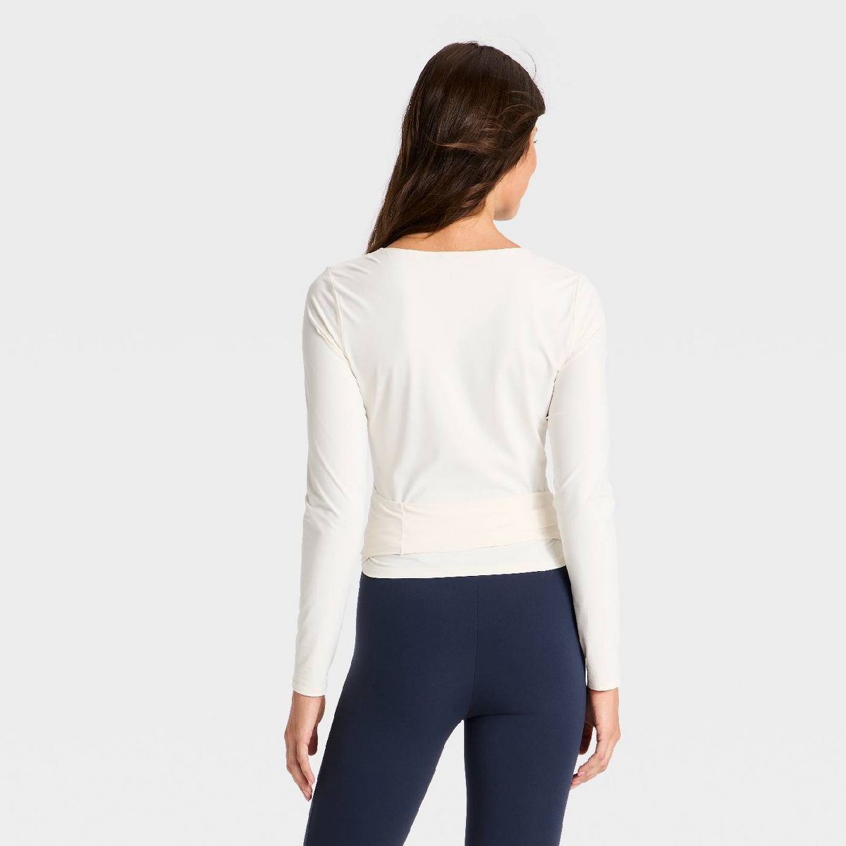 Women's Knit Long Sleeve Wrap Top - All In Motion™ - thumbnail 5