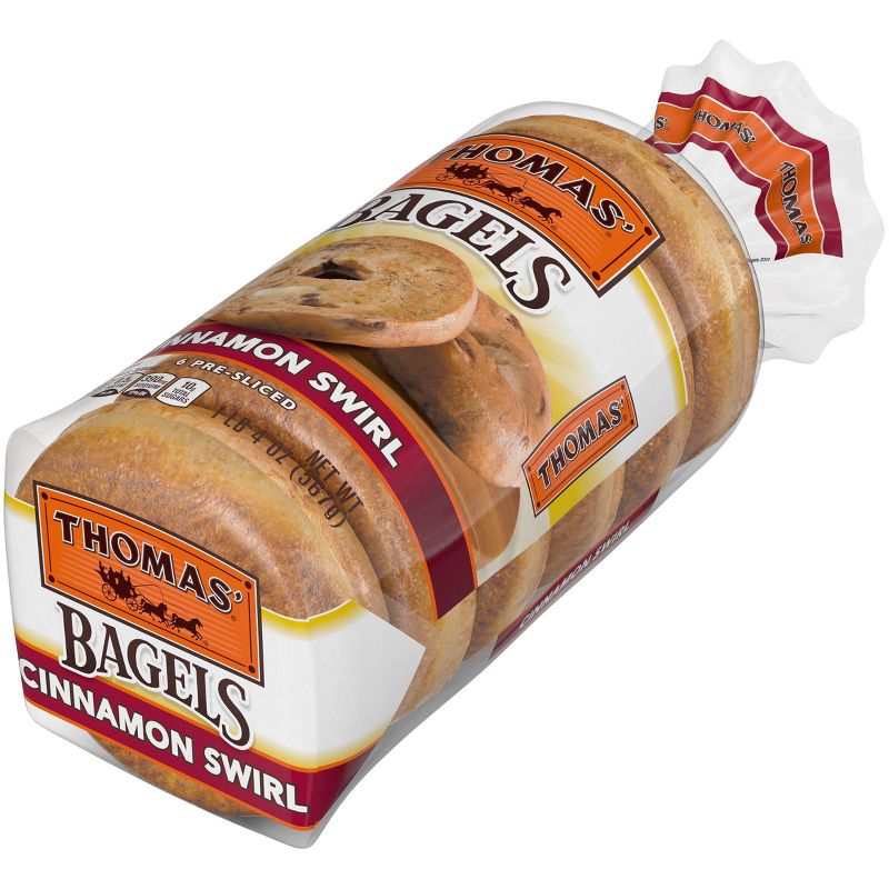 Thomas&#39; Cinnamon Swirl Bagels - 20oz/6ct, 4 of 12