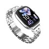 iTouch Belle Silver Case with Silver Metal and Silicon Band Smartwatch Set - 2 of 4