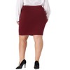 Agnes Orinda Women's Plus Size High Waist Stretch Office Work Bodycon Pencil Skirts - 4 of 4