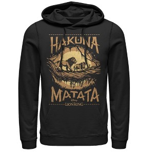 Men's Lion King Hakuna Matata Jungle Trio Pull Over Hoodie - 1 of 3
