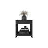 NicBex Nightstand with Drawers or Open Shelf,1pc Side Table with Wood Frame,Bedside Table for Bedroom,Living Room,White/Black - 4 of 4