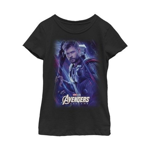 Girl's Marvel Avengers: Endgame Thor Streaks T-Shirt - image 1 of 3