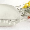 Unique Bargains Home Decorative Farmhouse Velvet Pompoms Fringe Throw Pillow Covers 4 Pcs - 4 of 4