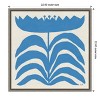 Amanti Art Delighted III Blue Flower by Moira Hershey Canvas Wall Art Print Framed 22 x 22-in. - 4 of 4
