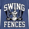 Girls' - Instant Message - Swing For The Fences Fitted Short Sleeve Graphic T-Shirt - 2 of 4