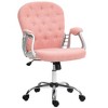 NicBex Office Chair with Height Adjustable Modern Button Tufted Computer Chair with Armrests, 5 Casters, Teddy Fleece for Office, Study - 3 of 4