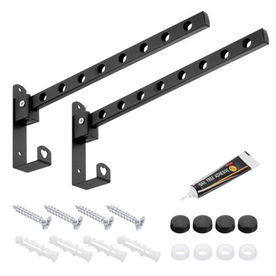 Unique Bargains Wall Mount Foldable Clothes Coat Hanger Drying Rack Hooks