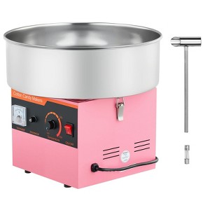 VEVOR Cotton Candy Machine Commercial, 1000W Electric Candy Floss Maker, Easy Use with 15 inch Stainless Steel Bowl and Sugar Scoop, Pink - 1 of 4