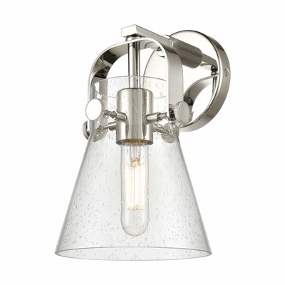 Pilaster II Cone - 1 Light Wall Sconce In Industrial Style-9.75 Inches Tall and 6.5 Inches Wide