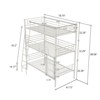 RISOKEYS Triple Bunk Bed for Kids w/ Dual Ladders & Guardrails | Heavy-Duty Steel,Space-Saving Convertible Metal Frame Noise-Reduced Design - 3 of 4
