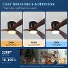 Wanze of Ocean 42 In. Smart Indoor Wood Ceiling Fan with Dimmable LED Light, DC Motor, App Remote Control - 4 of 4