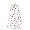 Hudson Baby Interlock Cotton Sleeveless Sleeping Bag, Alphabet Animals - 2 of 4