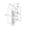 Galano 4-Door Kitchen Pantry with Adjustable Shelves, 31.4" W x 15.7" D x 63.6" H - 2 of 4