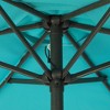 7.5' x 7.5' Outdoor Patio Umbrella with Button Tilt and Crank - Wellfor - 4 of 4