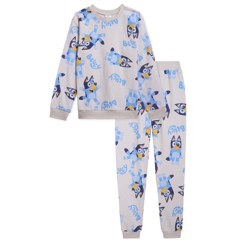 Bluey Toddler Girls Fleece Sweatshirt And Jogger Pants Set White 2t : Target