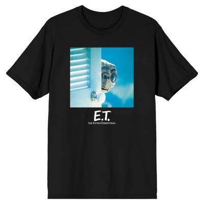 E.T. Peek Behind Door Screenshot Black Tee-XL