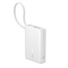 Baseus 10000mAh PicoGo Ultra-Slim Power Bank with Built-in USB-C Cable 45W - White - 2 of 3