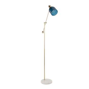 73" Marcel Floor Lamp Blue/Gold/White - LumiSource