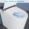 Smart Toilet with Bidet & Auto Flush, Elongated Comfort Height Bowl, Warm Water Bidet/Air Dryer, Heated Seat, LED Display ,Modern Bathroom Toilet - 4 of 4