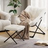 Saucer Chair, Plush Comfy Seat with Non-Slip Base for Teens & Adults, XL Foldable Lounge Chair for Bedroom/Dorm, Accent Chair - 4 of 4