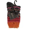 Memoi Women's Thick Chevronitty Cozy Crew Socks Black One Size - 4 of 4