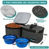 PetAmi Dog Travel Bag, Pet Supplies Organizer with Pockets, Food Container Collapsible Bowls, Gift Accessories Weekend Camping - 3 of 4