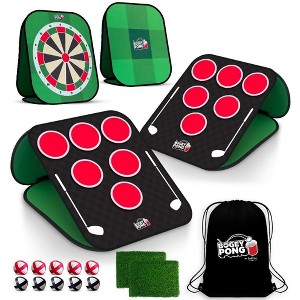 Bogey Pong | 3-in-1 Backyard Pong Golf Game Set with Darts & Tic Tac Toe | Remove Discs for Pong Golf Style Gameplay - 1 of 4